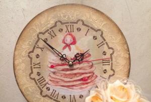 Декупаж часов своими руками - пошаговый мастер-класс и оригинальные фото идеи Часы с полкой декупаж