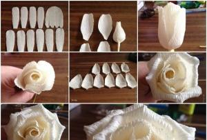 Как сделать красивые цветы из бумаги пошагово